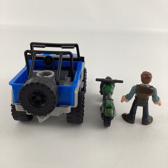 Fisher Price Imaginext Jurassic World Vehicle Owen Grady Figure Motorcycle 2018 - Picture 4 of 8